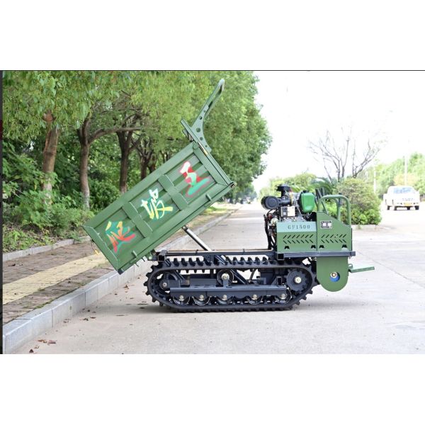 Super pesado de trabajo fuera de la carretera Crawler camión de basura inteligente