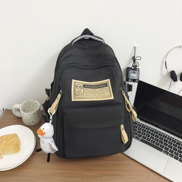 Colefa Factory Nylon Back Bags for Women Travel Spring Autumn Computer Backpack for Men High Middle School Student Backpack