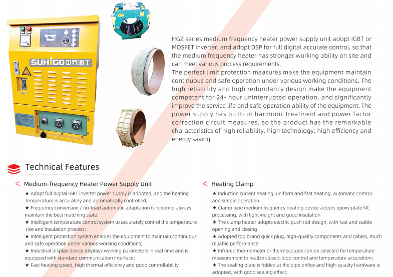 80KW Electric Pipe Heating Machine Oil Gas Pipeline Heating