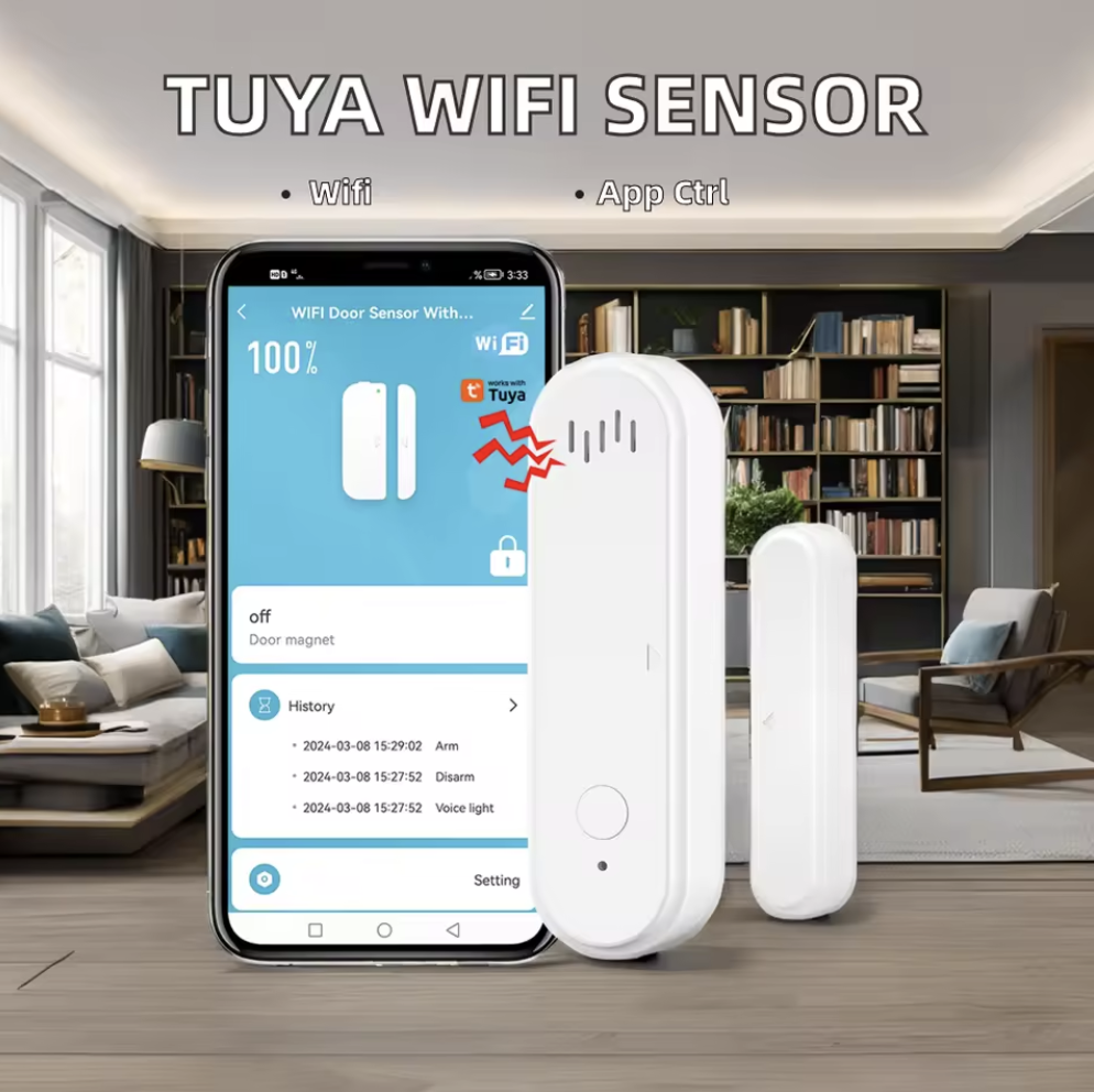 AES 128-bit Encryption Smart Home Sensors Integrating Battery Life Up To 12 Months Delivering Secure Data for Home Automation