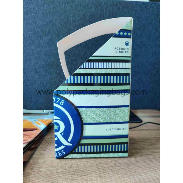 8mm Hang Hole Plastic Sponge Layer Ziplock Cigar Bag