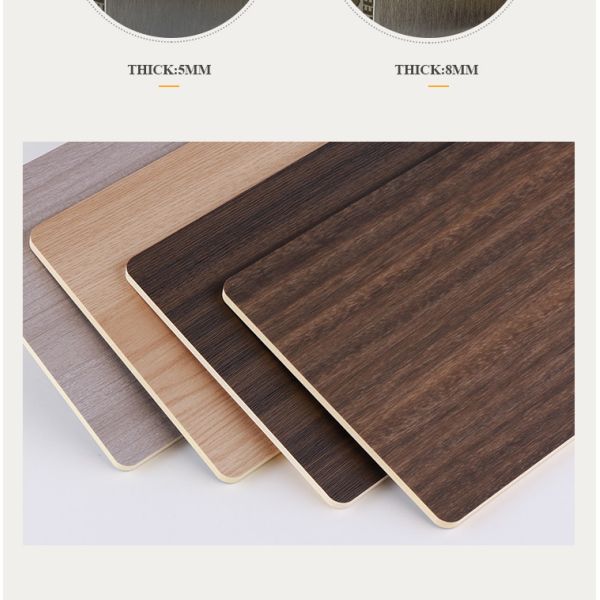 Carbon Crystal Bamboo Charcoal Wood Veneer Wood Grain Wall Panels Mould Proof