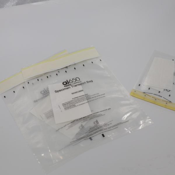 O espécime médico da marcação 95kPa ensaca com transparente laminado