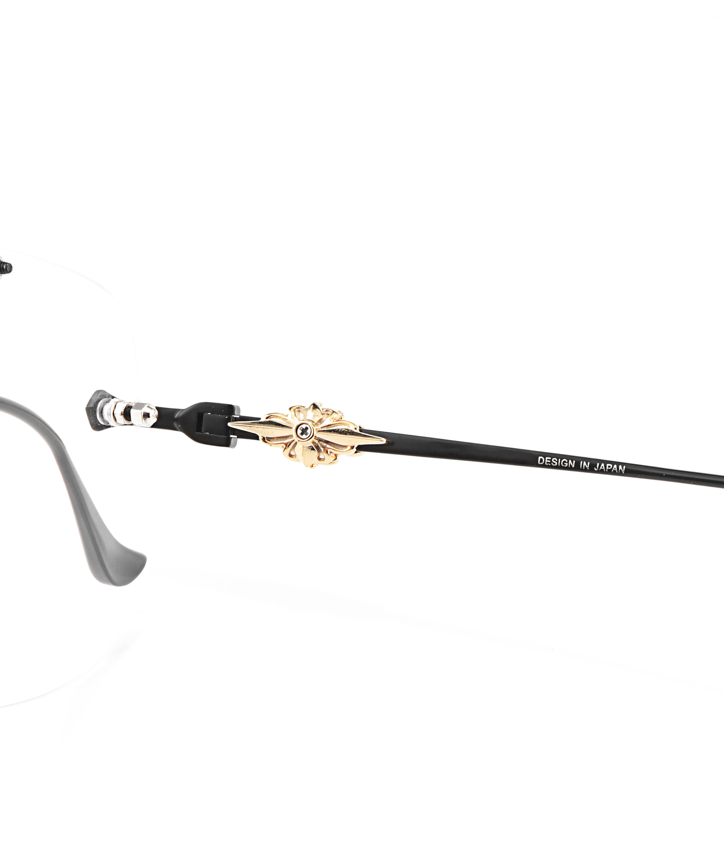 Large Size Pattern Matte Retro Modern Design Pilot Frameless Optical Prescription Presbyopia Women's Luxury Brand Glasses Frame