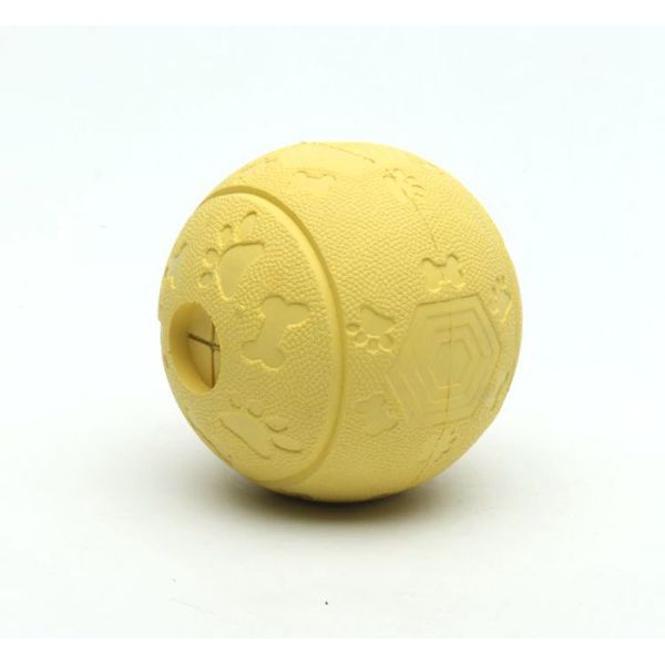 Round Rubber Chew Toys Commercial Dog Treat Ball Dispenser Eco - Friendly