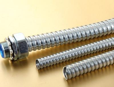 3/4 Galvanized Metal Flexible Conduit Pipe , Flexible Metal Hose SGS Approval