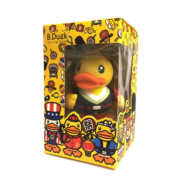 B.Duck Cute Yellow Duck Shaped Cartoon Piggy Bank For Saving Money Gift Pvc Vinyl Money Box
