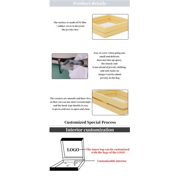 Jewelry PE Membrane Suspension Box , Jewelry Display Box Customized Size