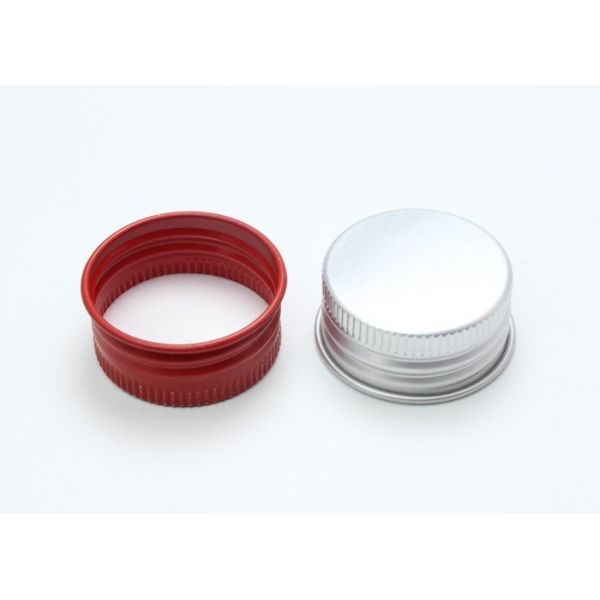 стойкость серебряных/красных алюминиевых завинчивых пробок 28мм высокая для бутылки винта