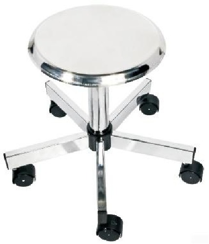 Sturdy Iron Height Adjustable Lab Stool Ergonomic Chemistry Lab Chair Anti Static