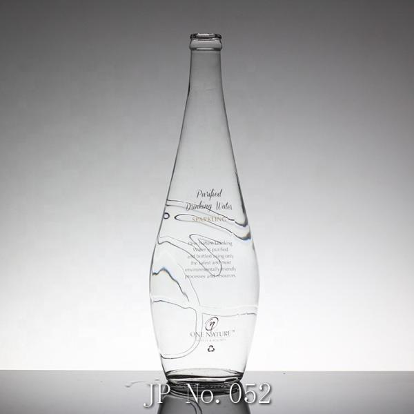 Clear Glass Tall Thin Beverage Bottle for Long Neck White Spirit and Fruit Wine