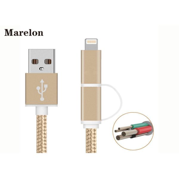 Copper Wire Computer USB Data Cable / Mobile Phone Cables Increases Durability