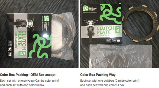 WY125 125cc CG125 Spare Parts Clutch Friction Discs 5 Pcs High Efficient 