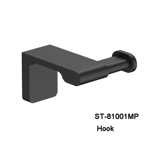 Fancy Decorative Stainless steel Black Finishing Bathroom Accessories Wall Mounted Towel Ring