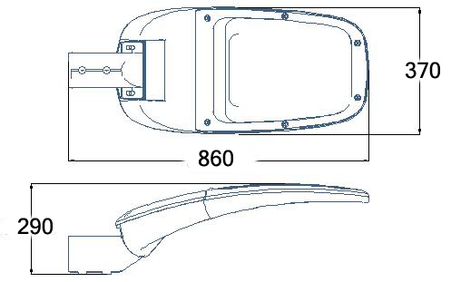 Energy Saving SMD 3030 Chip 30w 60w 120w 200w waterproof IP66 outdoor LED street lights
