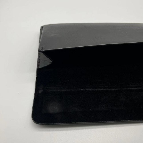 Pochette en cuir souple de velours de spectacle de logo adapté aux besoins du client par Vogue à la mode noire