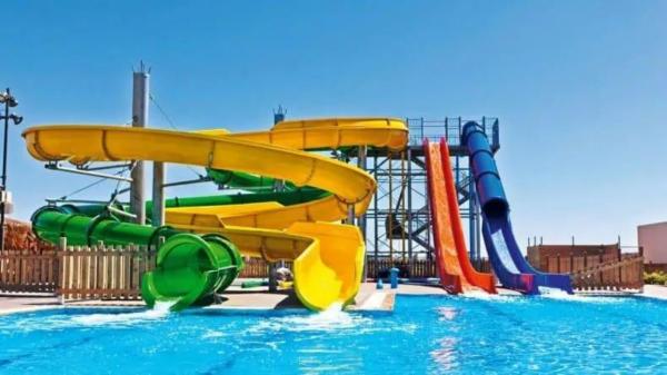 Kids Aqua Amusement Park Equipment Swimming Pool Fiberglass Water Slide