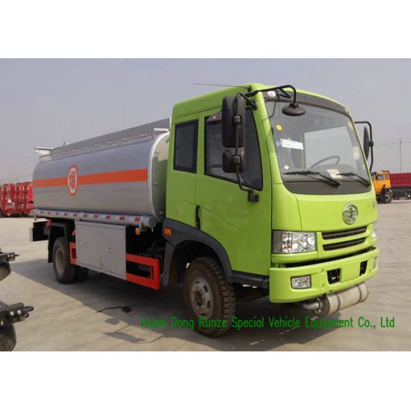 FAW 15000Liter Mobile Fueling Trucks / Fuel Tanker Truck With PTO Fuel Pump
