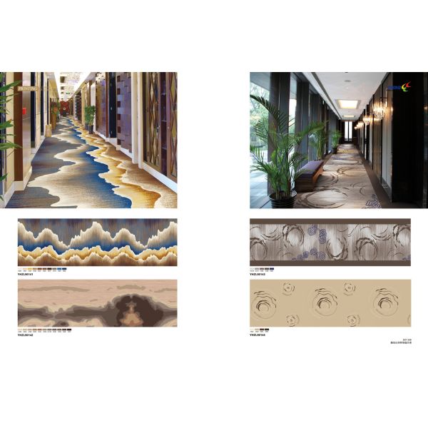 Tufted Luxury Hospitality Carpet  Nylon Printed Carpet For Public Space Corridor