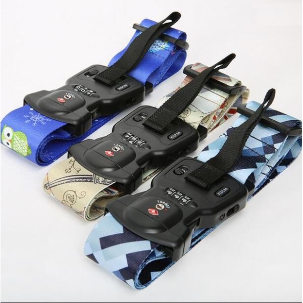 Free Sample TSA Luggage Strap Lock H001 Show Led For Travel Bag / Luggage