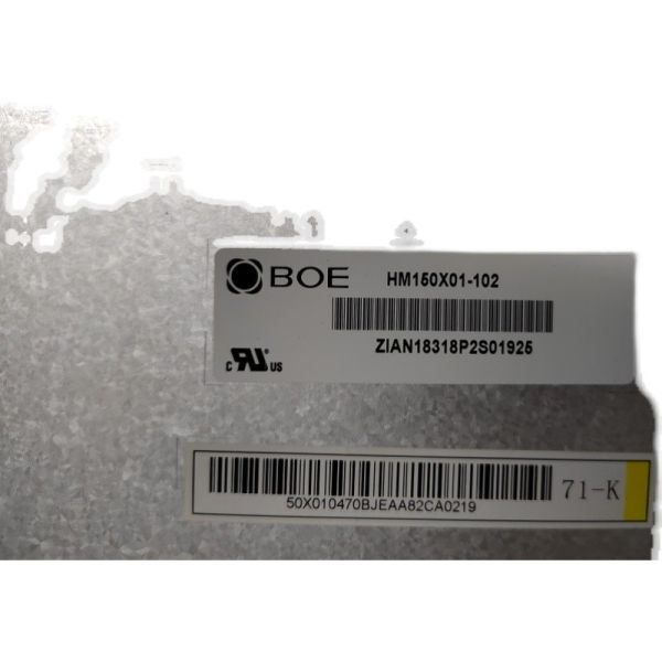 BOE 15Inch Industrial LCD Panel HM150X01-102 with 1024×768 Resolution 350 cd/m² Brightness and 85 PPI