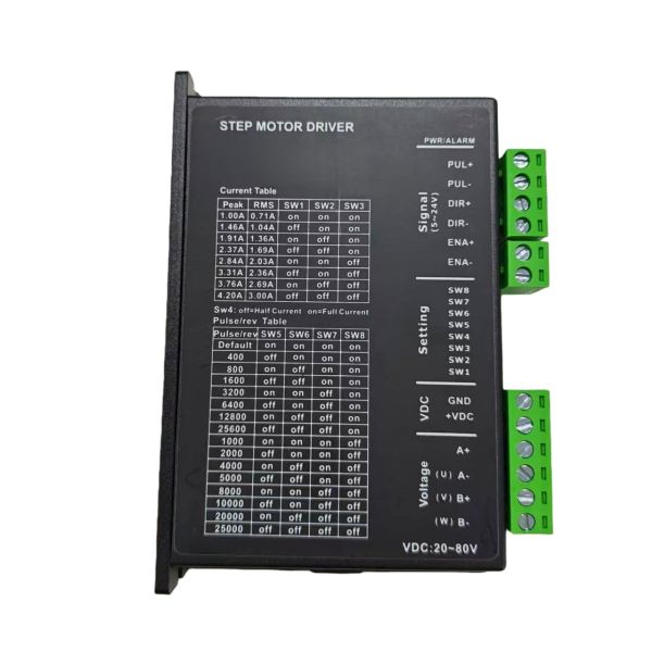 DM542 P542 Open Loop 20-50V DC 1-4.2A Pulse Microstep Stepper Motor Driver Suitble For Controller 42 57 Stepper Motor Nema17 Nema23