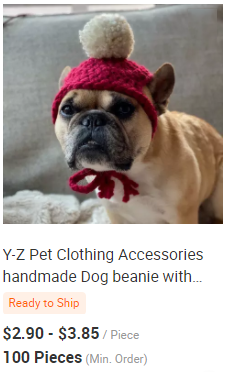 Y-Z Pom-Pom Mini Dachshund Small Dog Hat Knit Knitted Little Dog Pet Hat