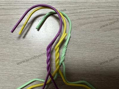 Galvanized Customized Color Laundry Wire Hanger For Laundromat 18 Inch