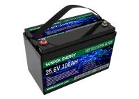 100Ah 24 lítio Ion Deep Cycle Battery Rechargeable do volt para solar