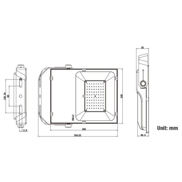 Weatherproof 70 Watt  Outdoor LED Flood Lights 4500K  For Warehouses