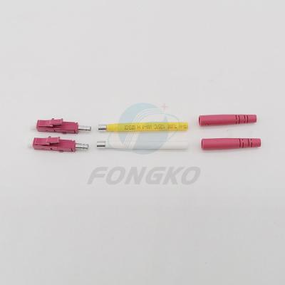 Conector da fibra ótica do duplex 2.0mm das peças FTTH FTTX OM4 do conector ótico da fibra de Lc/UPC