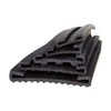 PVC and EPDM Material U-Shaped Anti-Collision Rubber Fuel Tank Gasket Double Clamping Rubber Seal Band