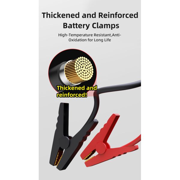 6000mAh - 24000mAh Battery Tire Inflator & Jump Starter With LED Flashlight SOS Light Battery Operated