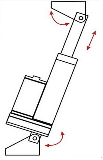 Обратная связь датчика Халл линейного привода электропитания промышленная водоустойчивая