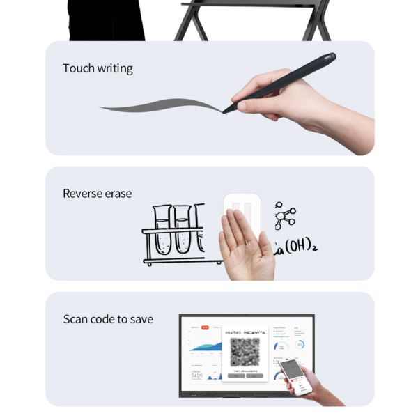 Electronic 75 Inch Interactive Digital Blackboard Whiteboard For Business And Education