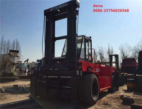 Flexible Used Industrial Forklift , Mitsubishi 6D24 Used Counterbalance Forklift