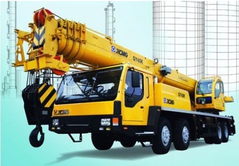 25 Ton Truck Mounted Mobile Crane , Weight Lifting Crane Max Lifting Height 42.15m