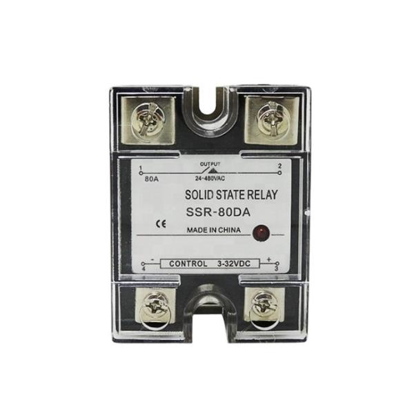 Factory Supply Control Voltage 3-32V Single Phase Solid State Relay 80DA SSR Relay