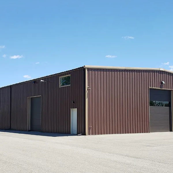 Metal Frame Steel Structure Construction Prefab Steel Workshop / Warehouse With Overhead Crane