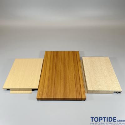 CE Certified Wood Look 1200mm Hook On Ceiling System Rectangle