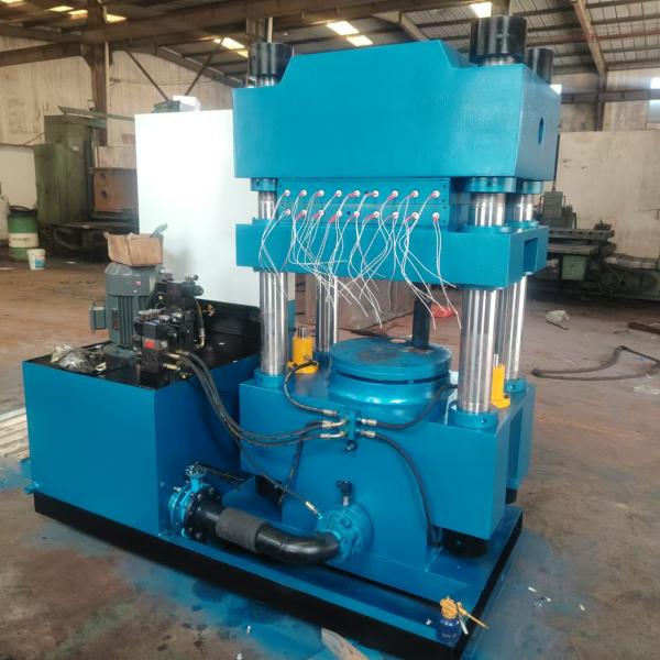 100-ton Cast Steel Base Flat Vulcanizing Machine - Hot Press Molding Machine For Rubber Shoe Soles - Four-column Type With Two Working Layers