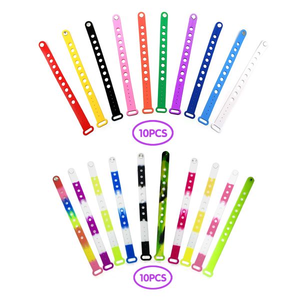 Silicone Processing Design Adjustable Charms Wristband Bracelets for Events