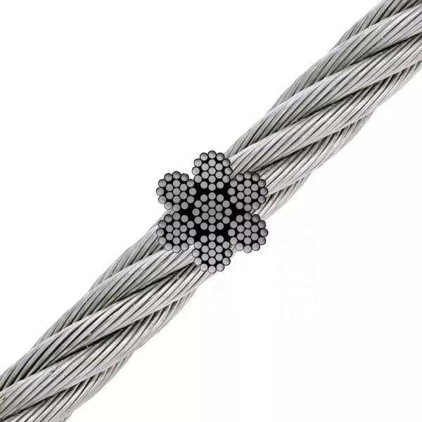 8*19S FC Galvanized Steel Wire Cable for Carbon Steel Rope Efficiency