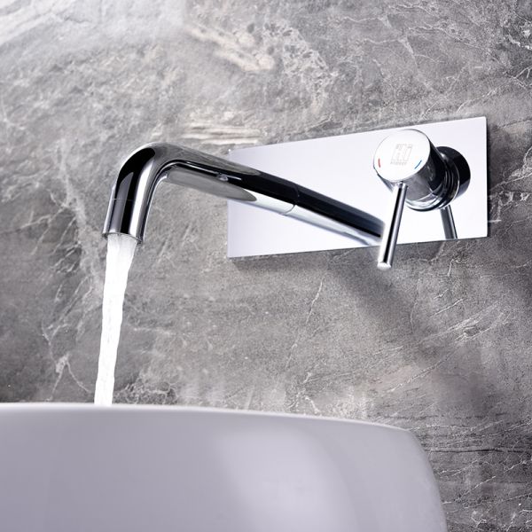Metallic Bathroom Sink Tap Hot and Cold Copper Basin Faucet for Under Counter Washbasin