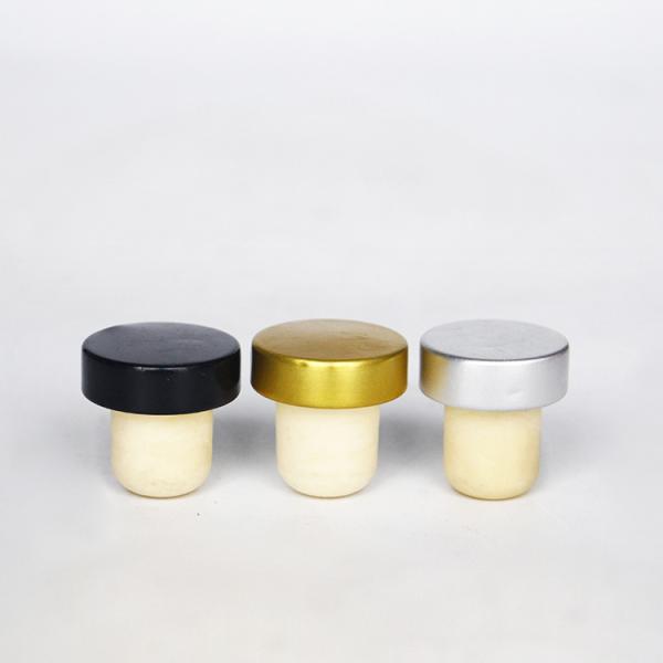 Aluminium cap synthetic cork wine bottle stopper
