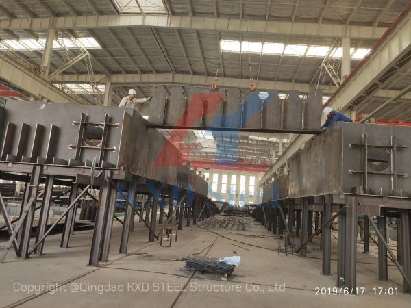 Metal Hot Rolled Steel Structure Building For Glass Production Workshop