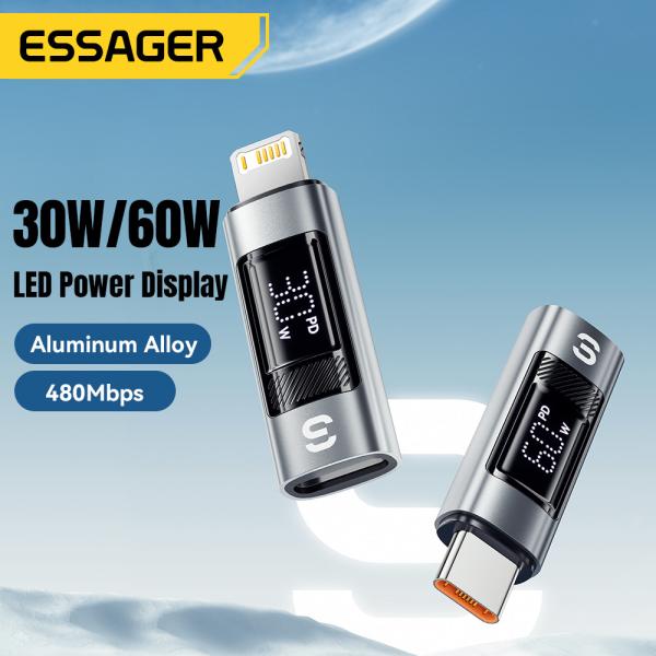 ESSAGER ES-OTG25 シリーズ USB C ライトニング OTG アダプタ 3A Apple iPhone