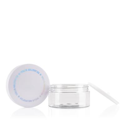 200ml Clear Plastic Jars With Wide Mouth Screw Cap Colorful Silk Screen Logo