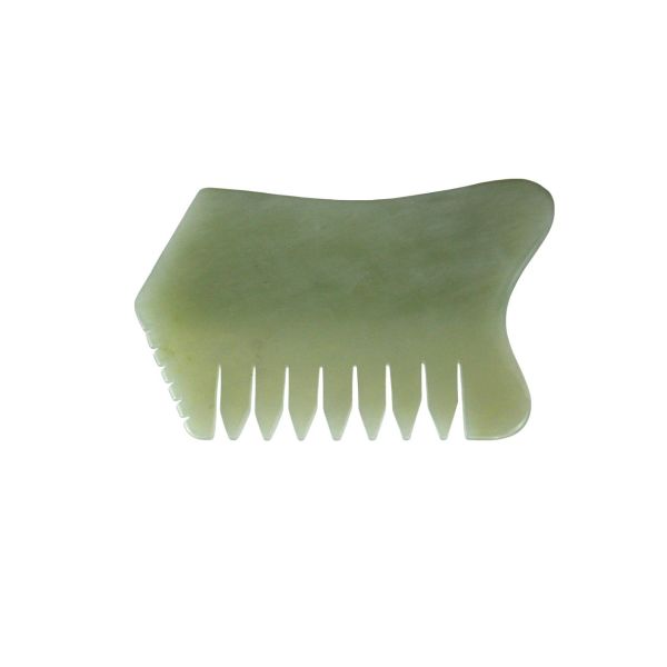 100% Natural Xiuyan Jade Comb for Body Scalp Care Massage Tool SPA Acupuncture Relaxation Therapy Treatment