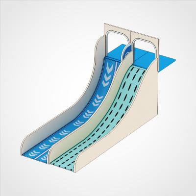 Popular Sport Commercial Dry Snow Playground Slide For Children Adults